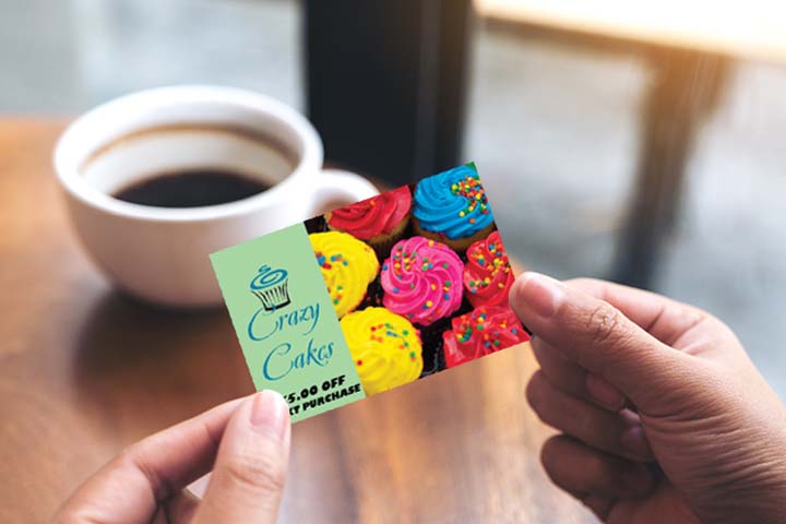 Crazy Cakes business card