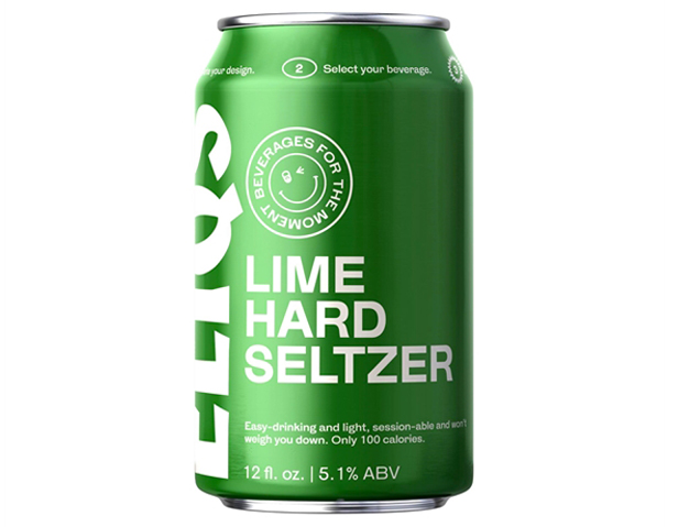 hard seltzer, green can