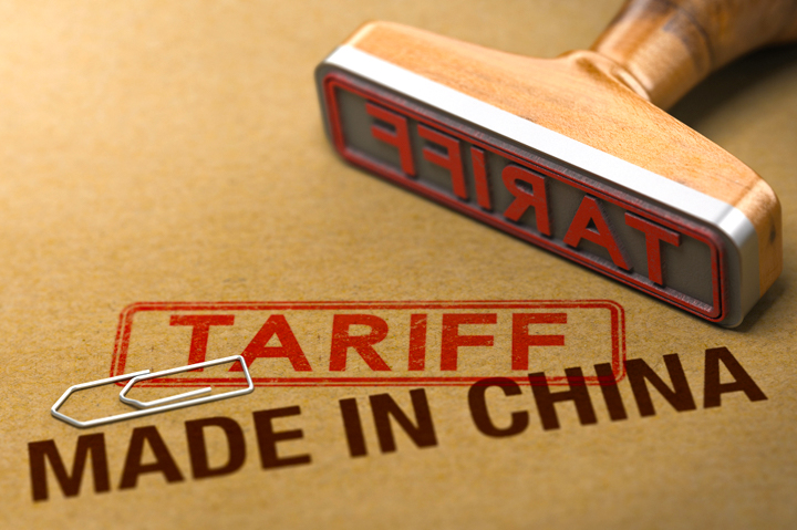 Chinese tariff stamp