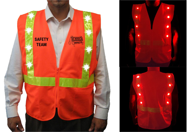 LED safety vest