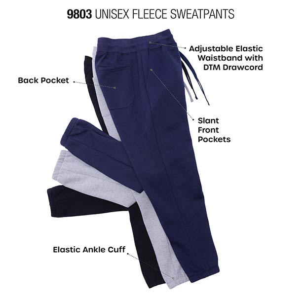 Unisex fleece sweatpants