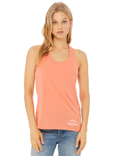 woman wearing orange tank