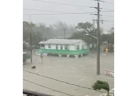 Shamrock pub in Ft. Myer's Florida flooded
