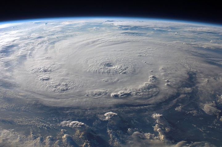 hurricane Ian seen from space