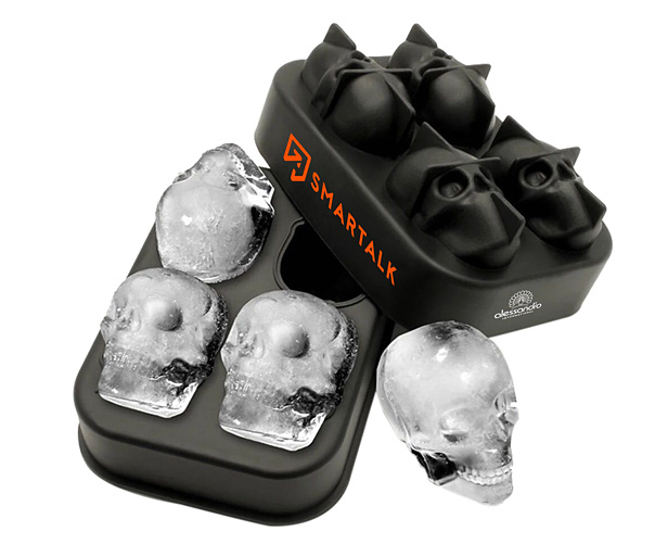 skeleton ice cube mold