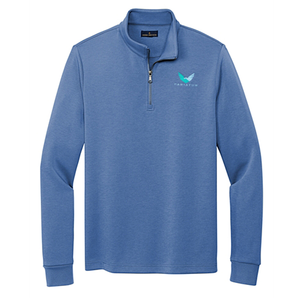 blue Brooks Brothers quarter-zip