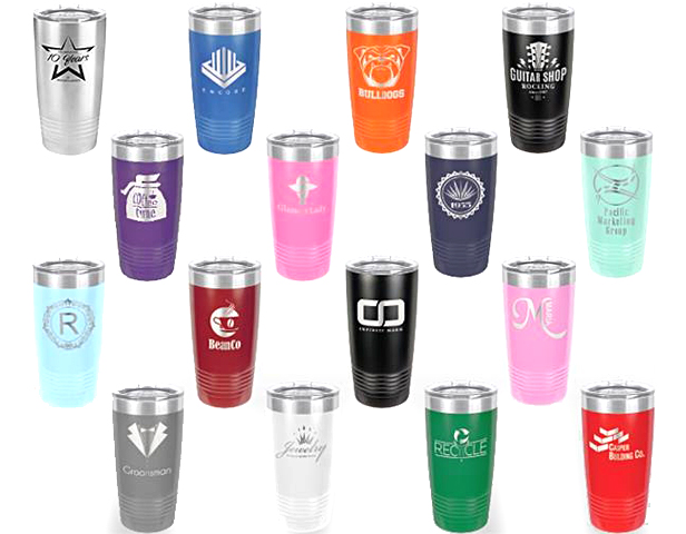 insulated tumblers, assorted colors