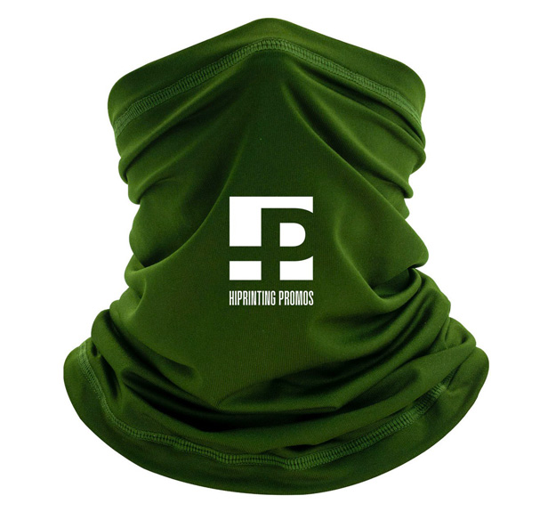 dark green neck gaiter