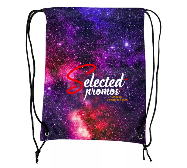 colorful sublimated drawstring bag