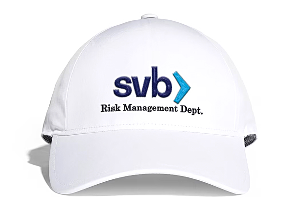 white cap with SVB logo