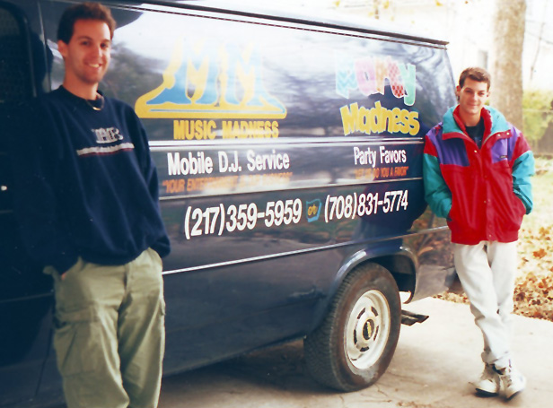 Mitch & Scott Silver in front of van