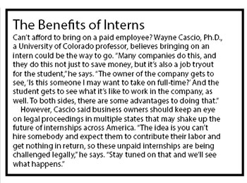 The Benefits of Interns