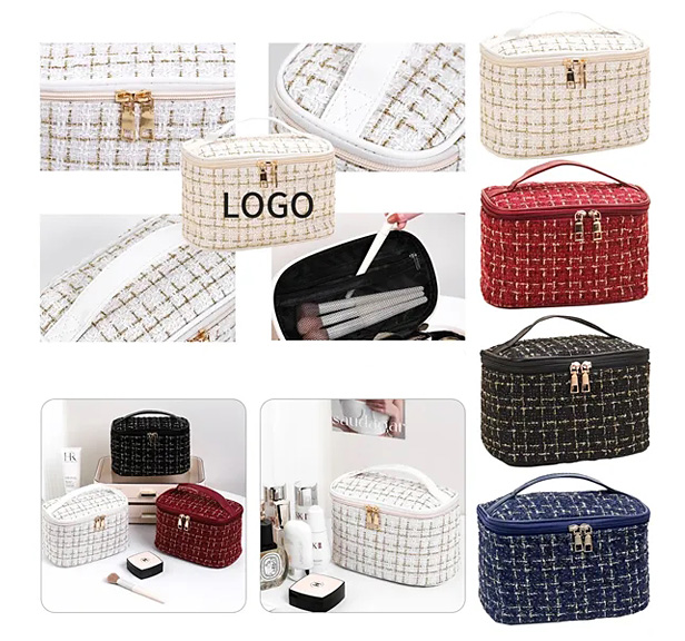 cosmetic bags, assorted colors