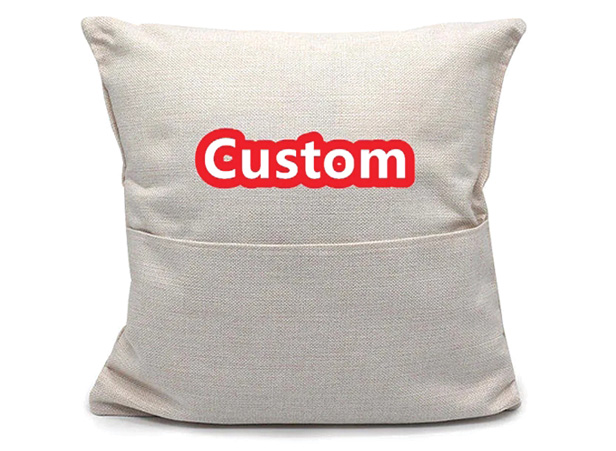 linen pillowcase with pocket