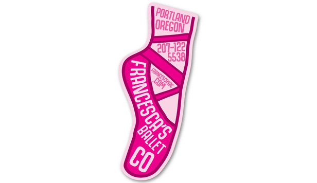 Ballet slipper magnet