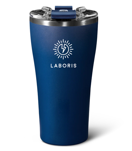 blue tumbler