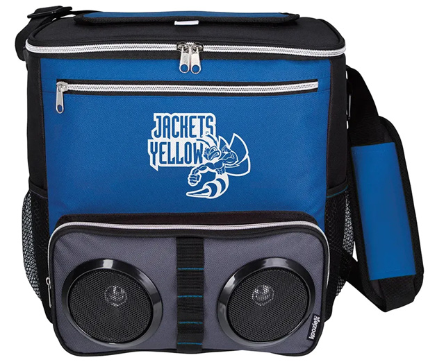 two-in-one cooler with Bluetooth speakers 