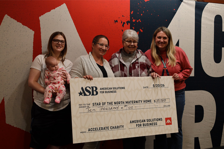 ASB Raises $10,000 for Unhoused Mothers & Pregnant Women in Northeastern Minnesota