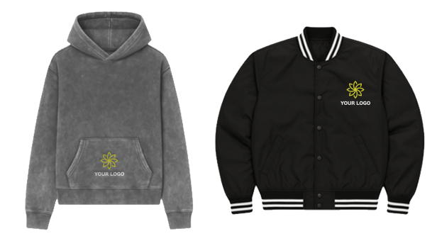 sweatshirt and jacket