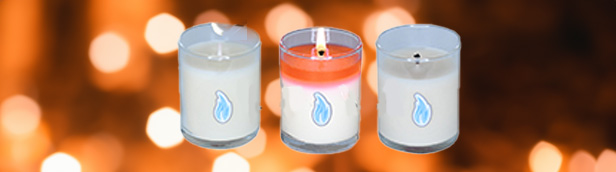 color changing wax candle