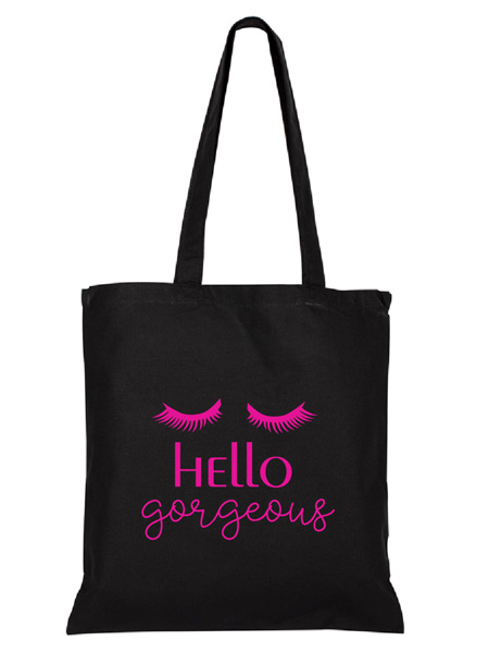 black convention tote bag