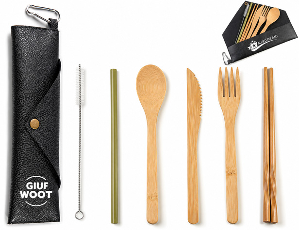 Bamboo Utensil Travel Set
