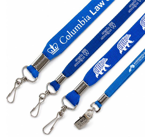 flat polyester lanyards 