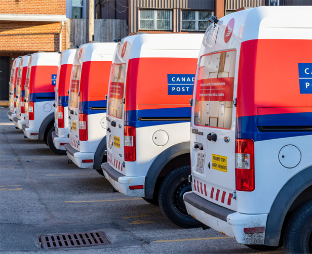 Canada Post Delivery Vans