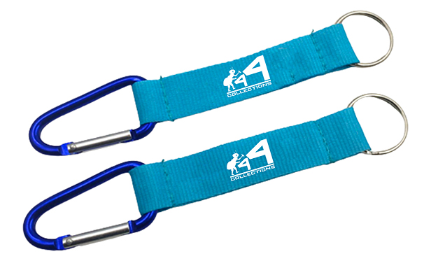 lanyard with carabiner and split-ring keychain