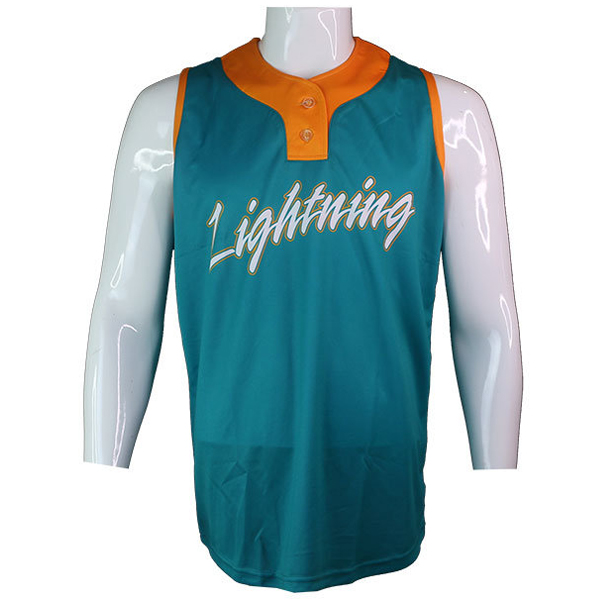 sublimated sleeveless softball jersey