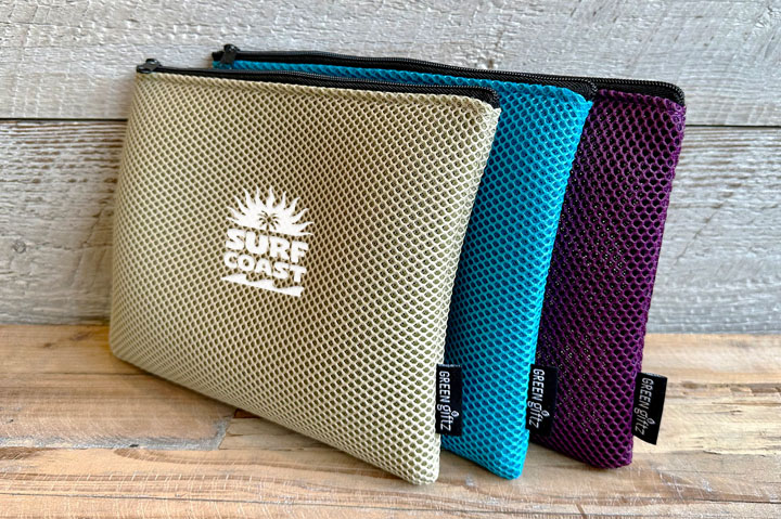 custom upcycled pouches