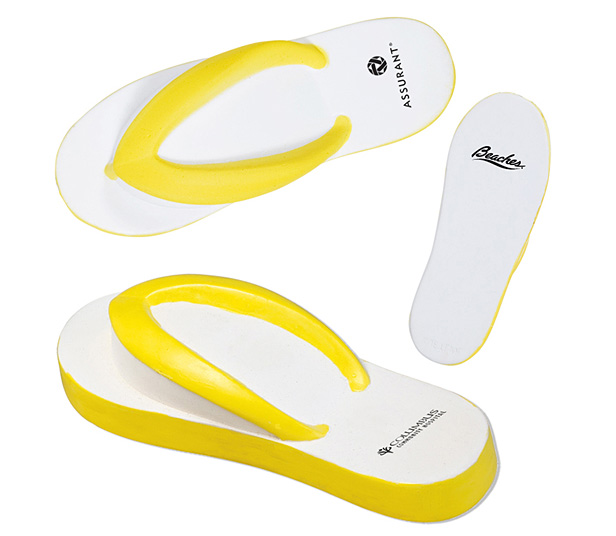 flip-flop-shaped stress reliever