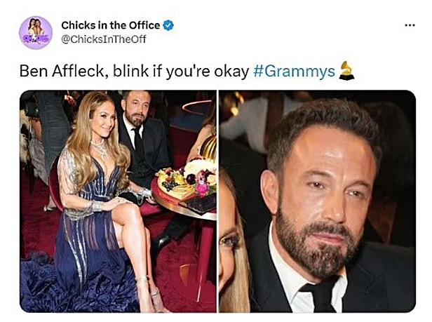 Ben Affleck Grammy meme