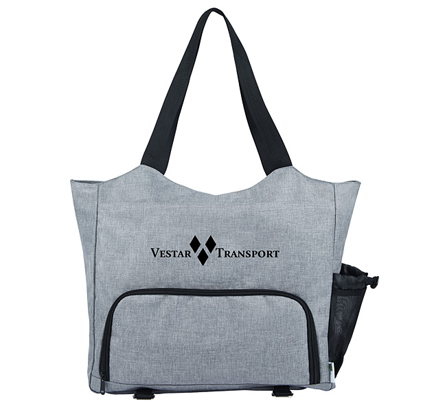 recycled polyethylene terephthalate yoga tote