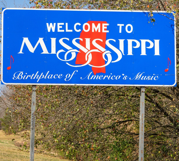 Mississippi state sign
