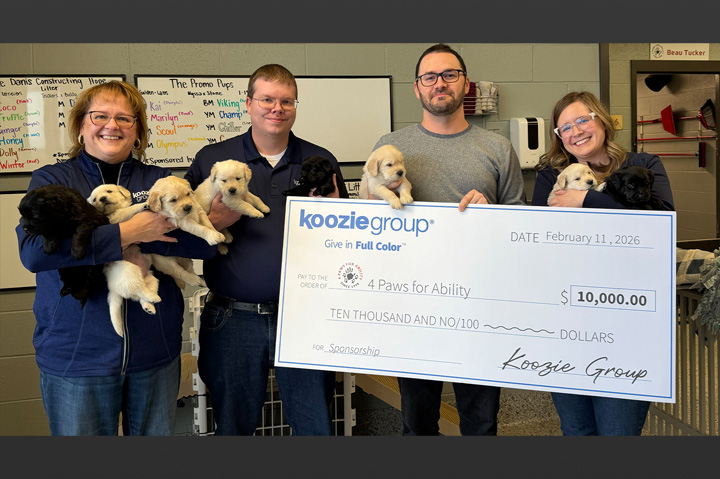 Koozie Group Sponsors Second Litter of Future Service Dogs