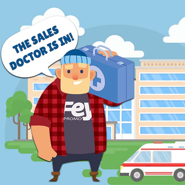 The sales doctor cartoon