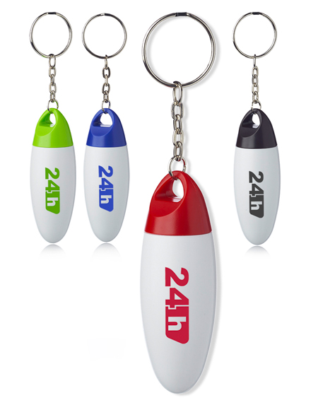 plastic pill bottle keychain