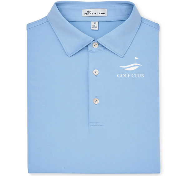 moisture-wicking poly-blend fabric polo