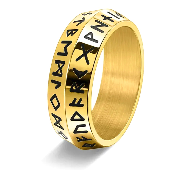 beveled Viking ring