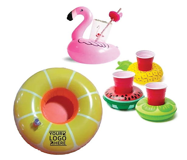 floating drink holders, assorted shapes, colors