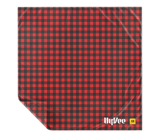 black & red checked blanket