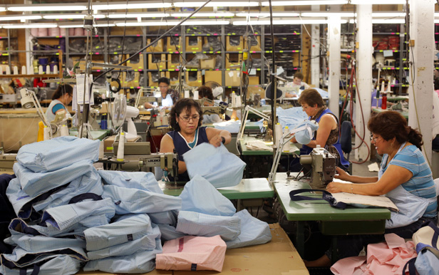 people working in a factory