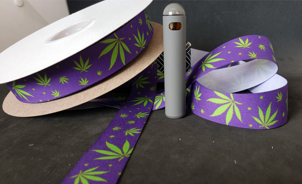 cannabis-themed ribbon