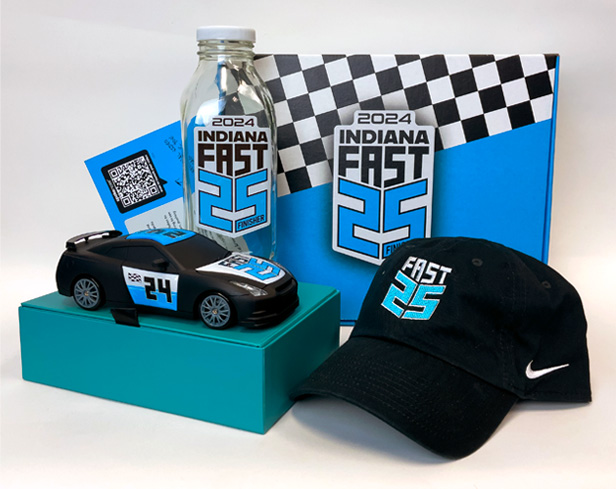 race-themed merch box