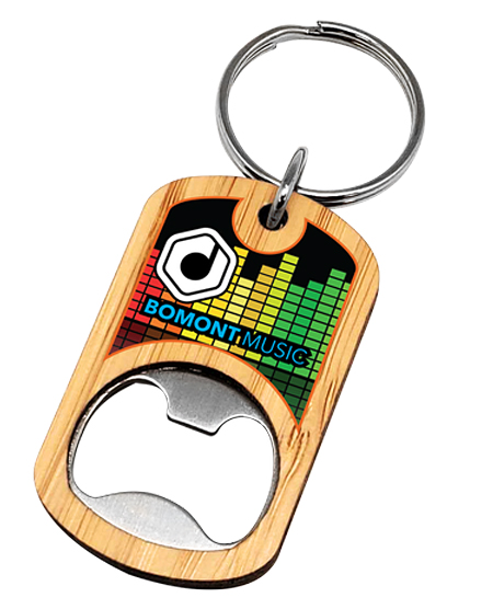 bamboo bottle-opener keytag