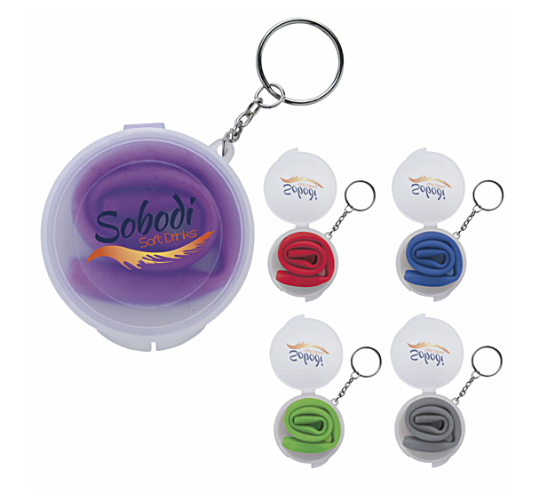 keychain containing reusable silicone straw