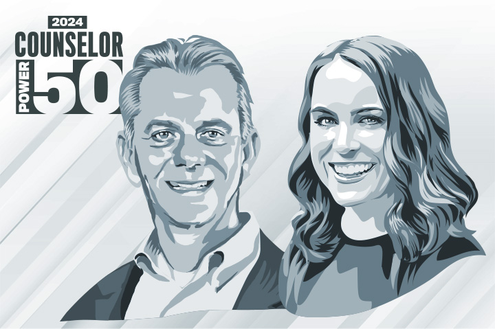 Counselor Power 50 2024: No. 29 Norm Hullinger & Megan Spire, BELLA+CANVAS