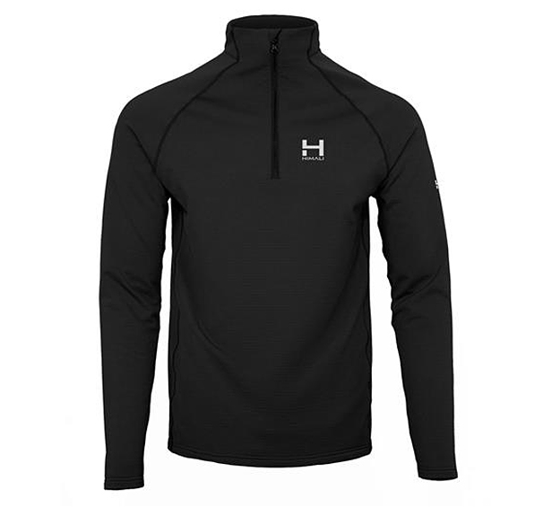 black quarter-zip fleece