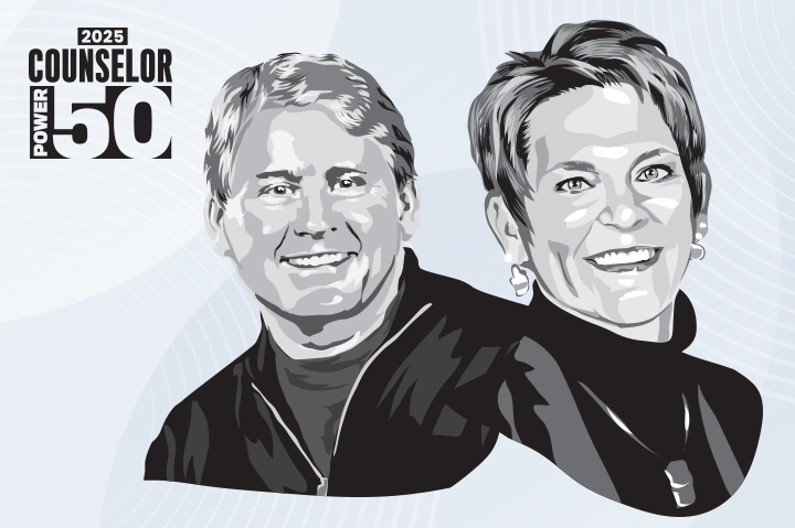 Counselor Power 50 2025: No. 30 Chris Vernon & Lisa Hubbard, The Vernon Company